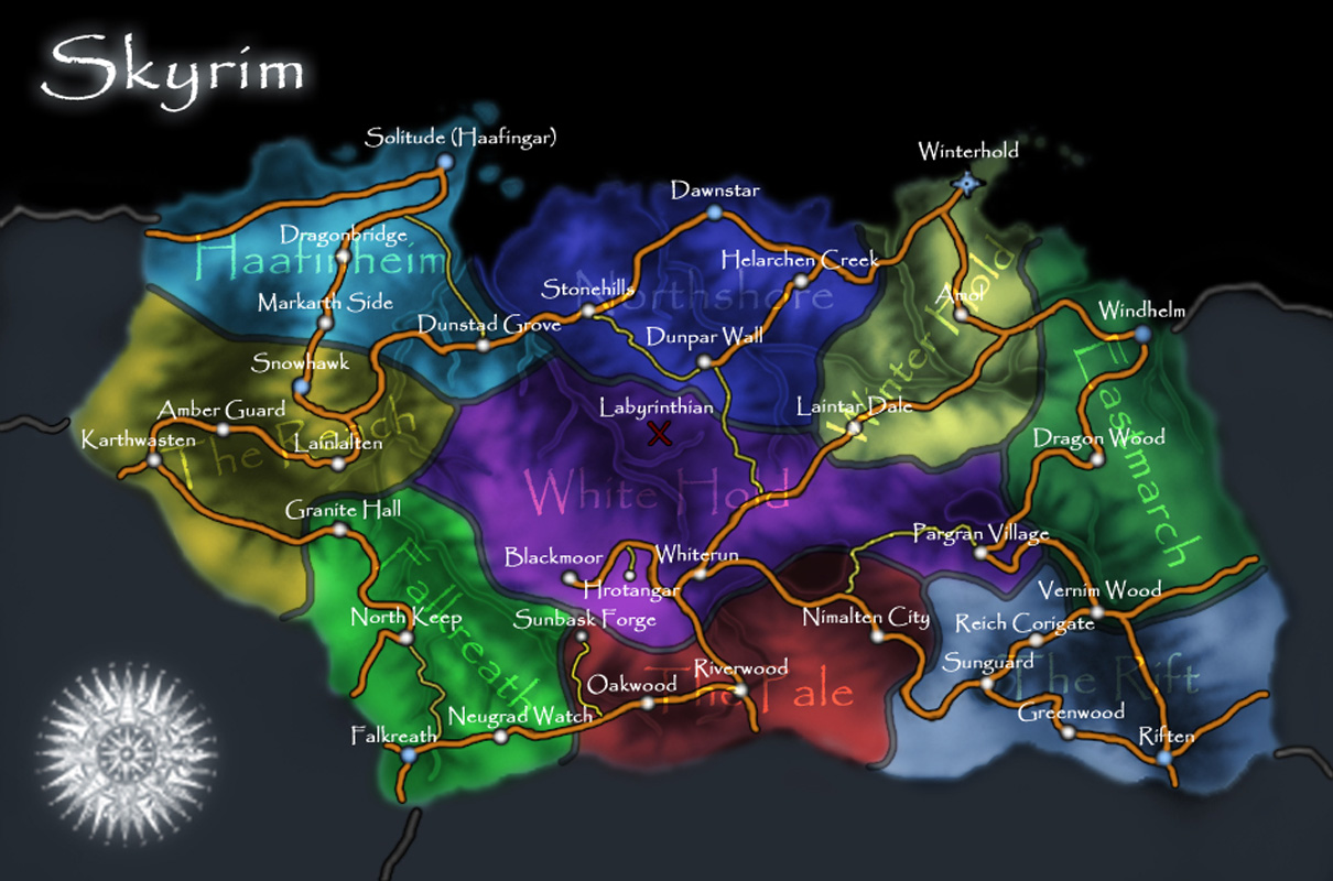 Skyrim Map - Over 25 Different Maps of Skyrim to Map Out Your Journey