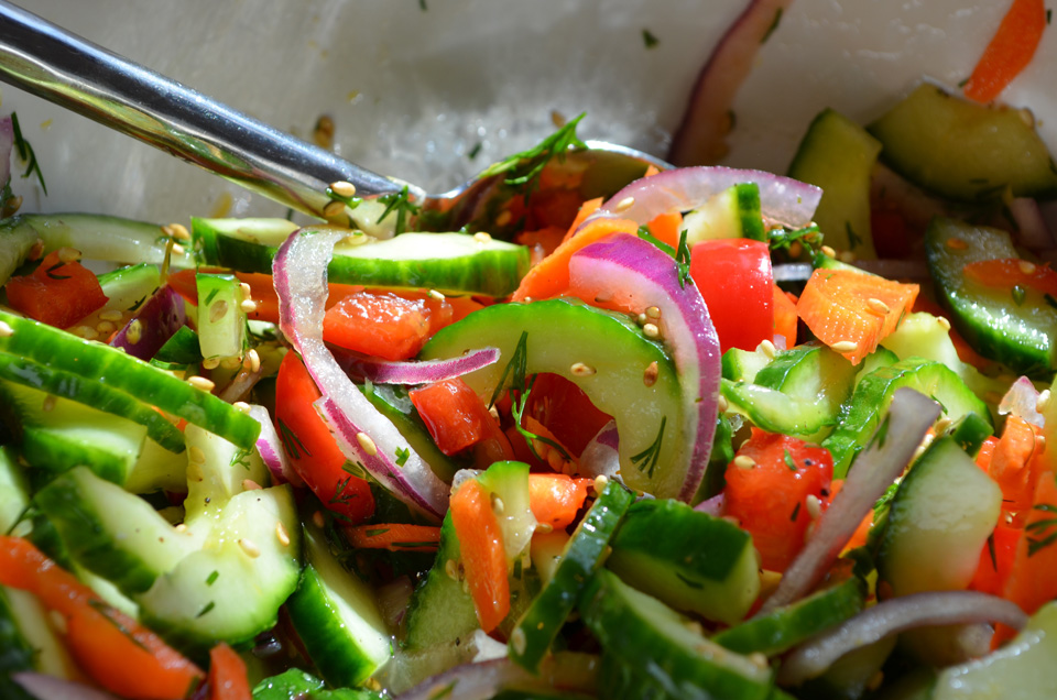 Raw Vegetable Salad Recipe By Terry Majamaki