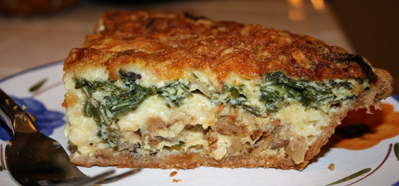 The perfect slice of quiche!