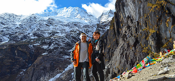 Terry & Jenny in the Himalayan Mountains of Shangri-La