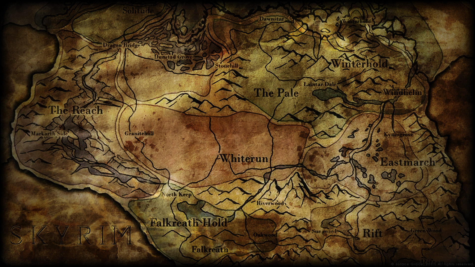 Skyrim Map Over 25 Different Maps Of Skyrim To Map Out Your Journey