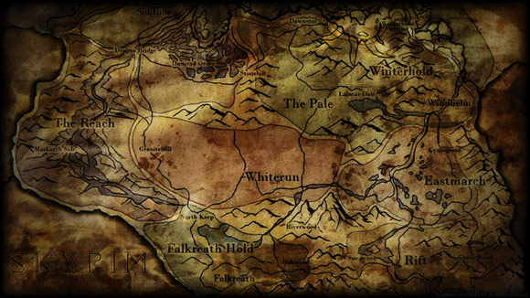 Dirty Skyrim Map by Soalce Grace