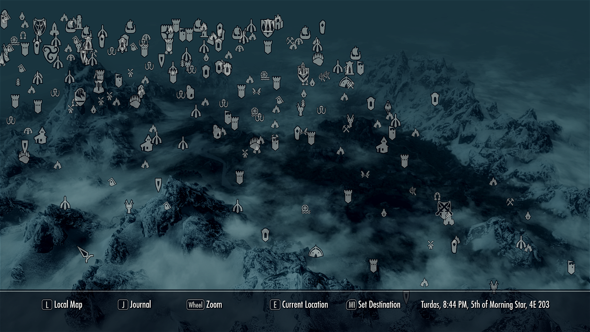 Game maps and Skyrim