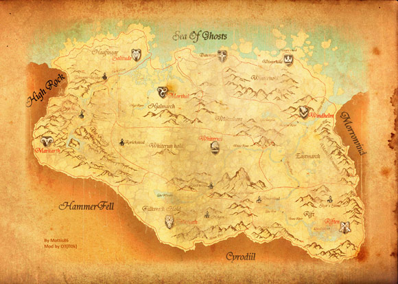 Skyrim Map by Mottis86, modded by OT[fl0k]