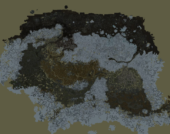 Skyrim Map Exported with TES4qlod by Ocean Lightwave