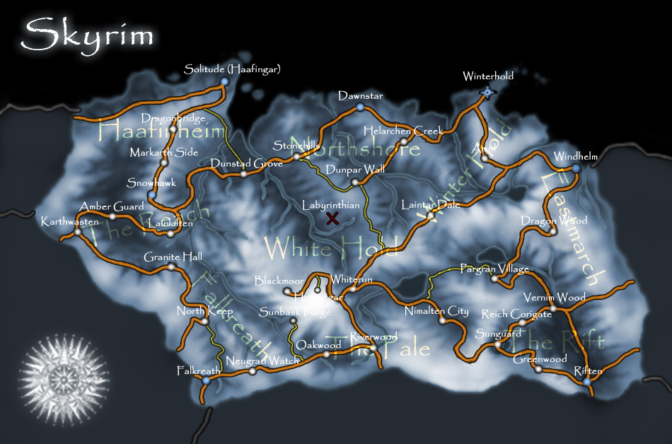 Game maps and Skyrim