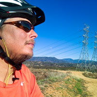 Terry at the top of Tapia Canyon