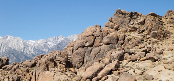 Rocks and mountain views from Wild Wild West Marathon trail