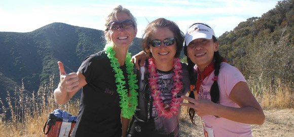 Jenny at water and aid station