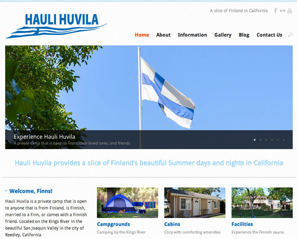 New Hauli Huvila Homepage