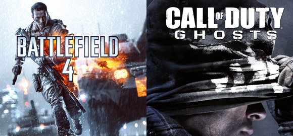 Battlefield 4 and Call of Duty: Ghosts